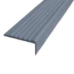 Противоскользящий угол для ступеней 35х15 мм самоклеящийся, серый, 12,5м