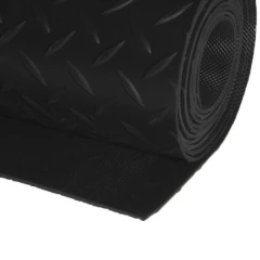 Грязезащитный резиновый коврик Ёлка 10000x1200х3 мм черный