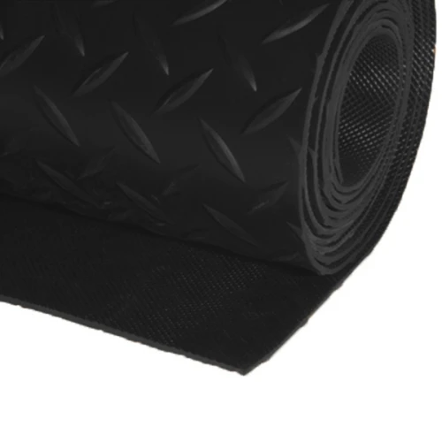 Грязезащитный резиновый коврик Ёлка 10000x1200х3 мм черный