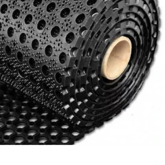 Грязезащитный резиновый коврик 10000x1000х22 мм чёрный