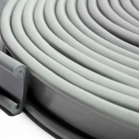 Поручень ПВХ для перил 40x4 мм, серый, 21 м (1 сорт)