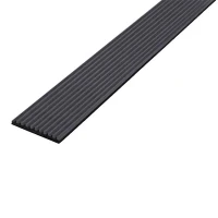 Противоскользящая тактильная ЗПОУ самоклеящаяся полоса 30 мм, 10 м черный