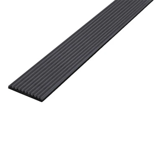 Противоскользящая тактильная ЗПОУ самоклеящаяся полоса 30 мм, 10 м черный