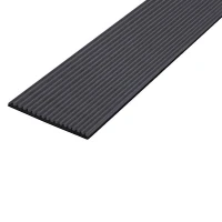 Противоскользящая тактильная ЗПОУ самоклеящаяся полоса 50 мм, 10 м черный