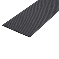 Противоскользящая тактильная ЗПОУ самоклеящаяся полоса 75 мм, 10 м черный