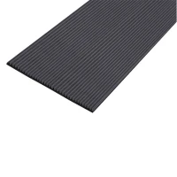 Противоскользящая тактильная ЗПОУ самоклеящаяся полоса 100 мм, 10 м черный