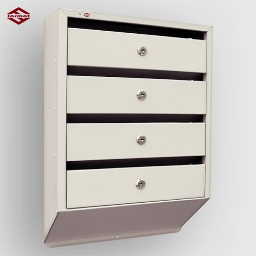 Почтовый ящик в подъезд Оптима Люкс 4-х секционный