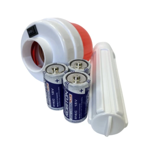 Фонарь сигнальный ФС-4У с батарейками (универсальный с фотоэлементом) широкая ручка