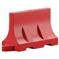 Разделительный дорожный блок водоналивной, красный 1,2м