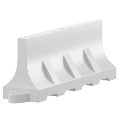 Разделительный дорожный блок водоналивной, белый 2м