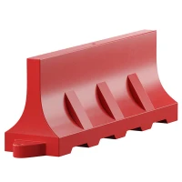 Разделительный дорожный блок водоналивной, красный 2м