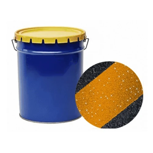 Холодный пластик желтый со стеклошариками и отвердителем 1%, 30 кг