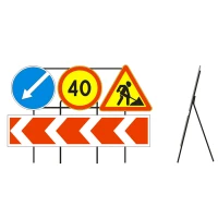 Переносная опора для 4 дорожных знаков