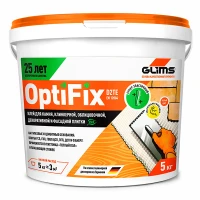 Плиточный клей OptiFix с гидроизоляционным эффектом, 5 кг