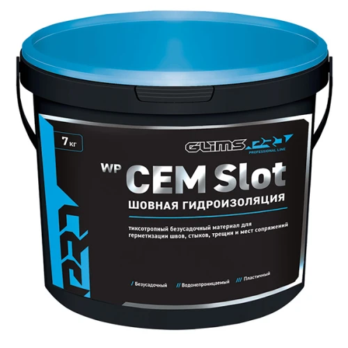 Гидроизоляция шовная PRO WP Сem Slot, 7 кг
