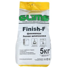 Шпатлёвка финишная Finish-F на основе белого цемента, 5 кг