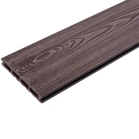 Террасная доска ДПК Holzhof 3D 18x140x3000 мм, коричневый