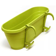 Горшок-цветочница Eden 50x16x17 см, зеленый