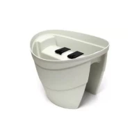 Горшок-цветочница для перил Lilac 39x30x34 см, бежевый