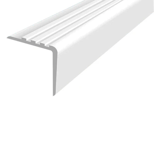 Противоскользящий угол для ступеней/бортиков бассейна 50х50мм самоклеящийся, 3м, белый