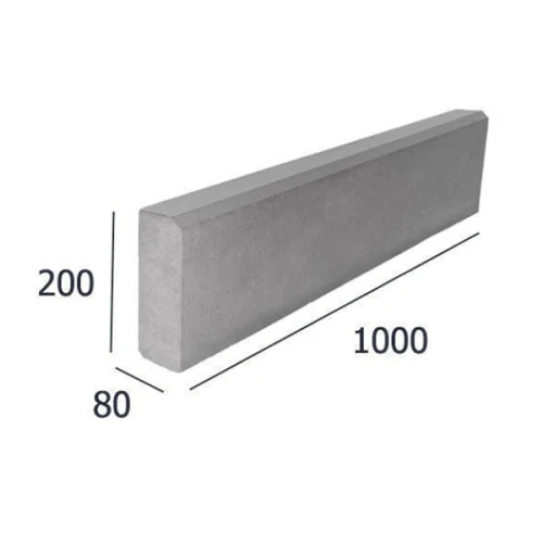 Садовый бордюр 1000х200х80 мм