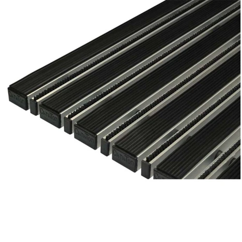 Придверная грязезащитная решетка Сити Резина + Страйп 1500 мм /1000 мм