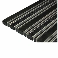 Придверная грязезащитная решетка Сити Текстиль + Страйп 1500 мм /1000 мм