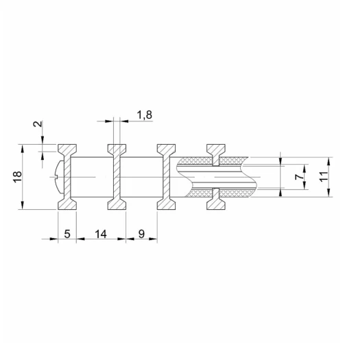 Конвекторная решётка Титан КВ Long бронза