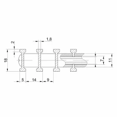 Конвекторная решётка Титан КВ Long шампань