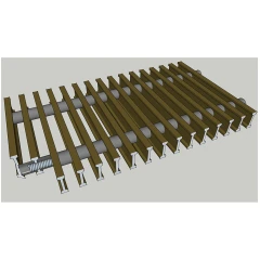 Конвекторная решётка Титан КВ Long шампань