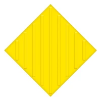 Тактильная противоскользящая плитка ПВХ 300x300 мм 300 гр, диагональ