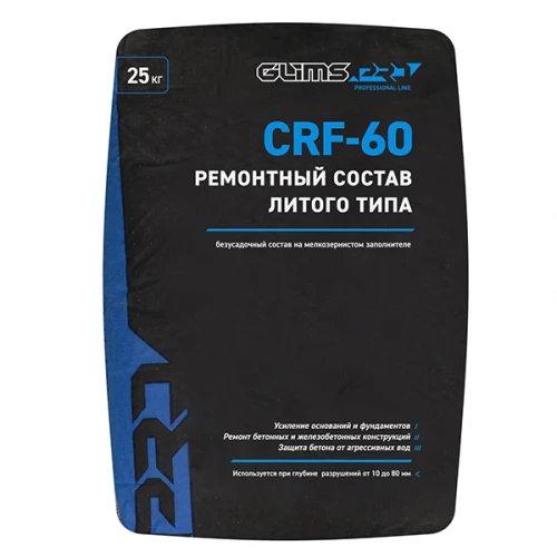 Ремонтная смесь GLIMS PRO CRF-60 наливного типа, 25 кг