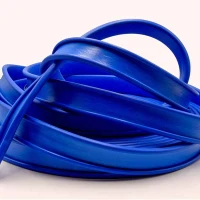 Поручень ПВХ для перил 40x4 мм, синий, 21 м