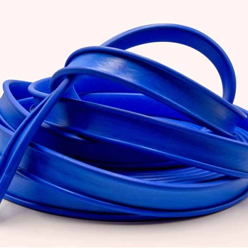 Поручень ПВХ для перил 40x4 мм, синий, 21 м