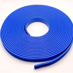 Поручень ПВХ для перил 40x4 мм, синий, 21 м