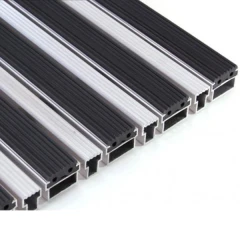 Придверная грязезащитная решетка Алса резина+скребок, 1300x800 мм