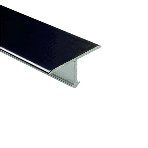 Отделочный алюминиевый Т-образный профиль, 20мм x 2.7м, черный матовый