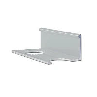 Отделочный алюминиевый L-образный профиль, 9мм x 2.7м, серебро матовое