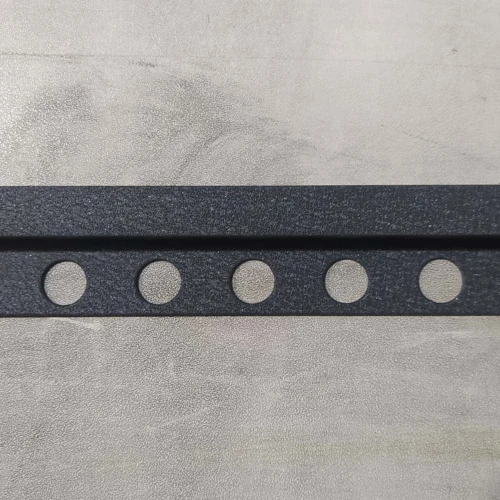 Отделочный алюминиевый L-образный профиль, 10 мм x 2.7 м, темно-серый муар