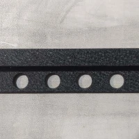 Отделочный алюминиевый L-образный профиль, 10мм x 2.7м, черный муар