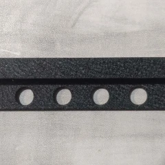 Отделочный алюминиевый L-образный профиль, 10мм x 2.7м, черный муар