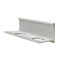 Алюминиевый профиль для L-образной окантовки LТ-10-СМ серебро/матовое