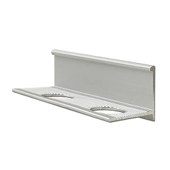 Алюминиевый профиль для L-образной окантовки LТ-10-СМ серебро/матовое