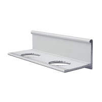 Алюминиевый профиль для L-образной окантовки LТ-10-БГ белый/глянцевый