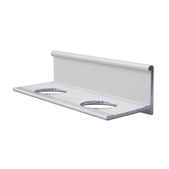 Алюминиевый профиль для L-образной окантовки LТ-10-БГ белый/глянцевый