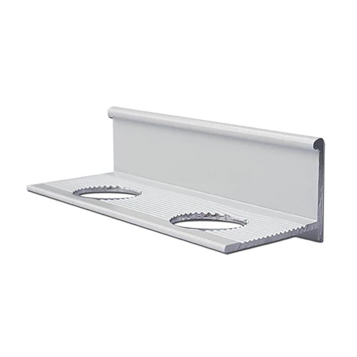 Алюминиевый профиль для L-образной окантовки LТ-10-БГ белый/глянцевый