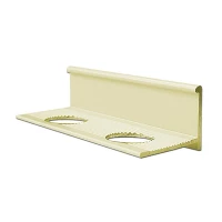 Алюминиевый профиль для L-образной окантовки LТ-10-СКГ слоновая кость/глянцевая