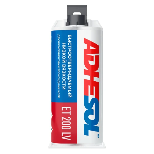 Быстроотверждаемый двухкомпонентный клей низкой вязкости Adhesol ET200 LV 50мл