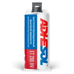 Быстроотверждаемый двухкомпонентный клей высокой вязкости Adhesol ET200 HV 50мл