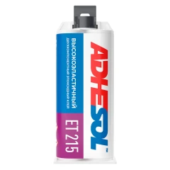 Высокоэластичный двухкомпонентный эпоксидный клей Adhesol ET215 50мл